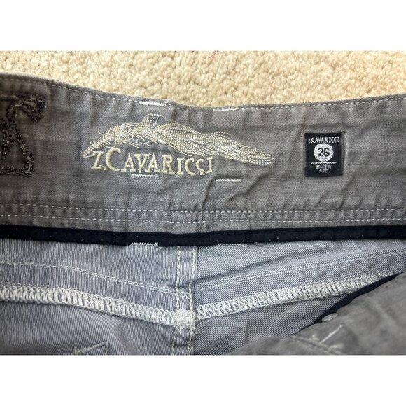 Rare Z. Cavaricci Jeans Y2K 90's Grunge Low Rise Faded Gray Jeans Feather 26 - Picture 7 of 11